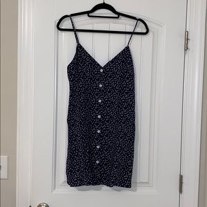 Navy Floral Dress